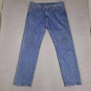 Levi's Stranger Things 505 Denim Big E Jeans Mens 38x33 Blue Straight Netflix